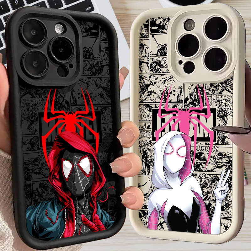 Phone Cases For Iphone 11 - Etui Spiderman Miles Morales Gwen Marvel
