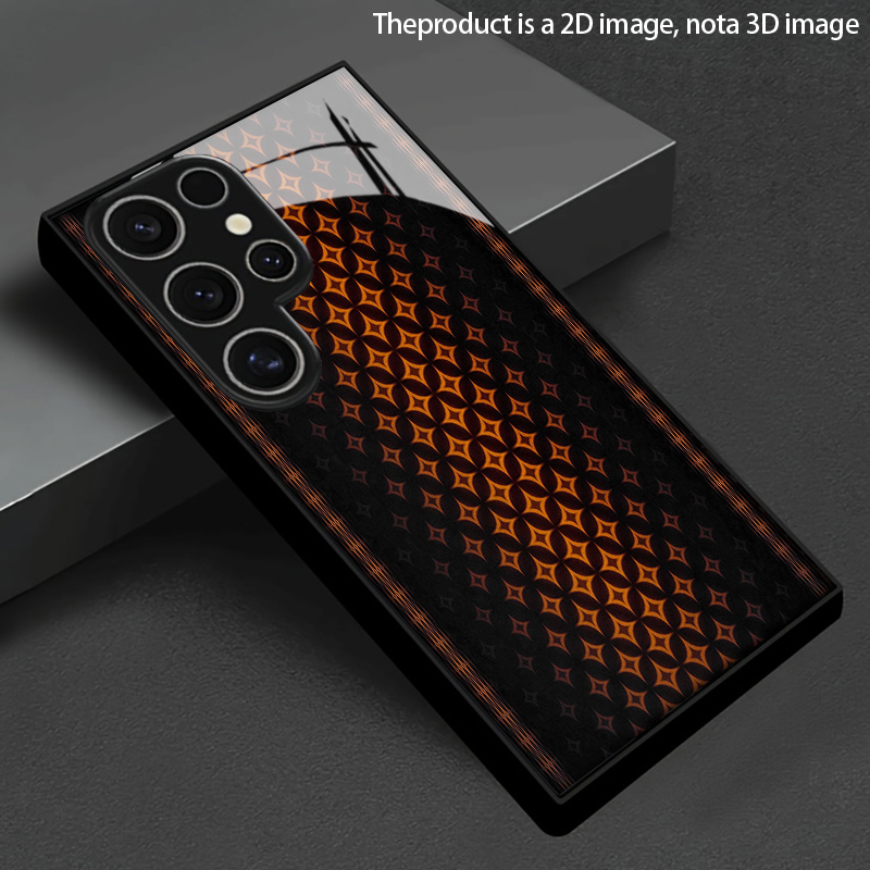Phone Cases Orange - Etui na telefon z pomarańczowym geometrycznym