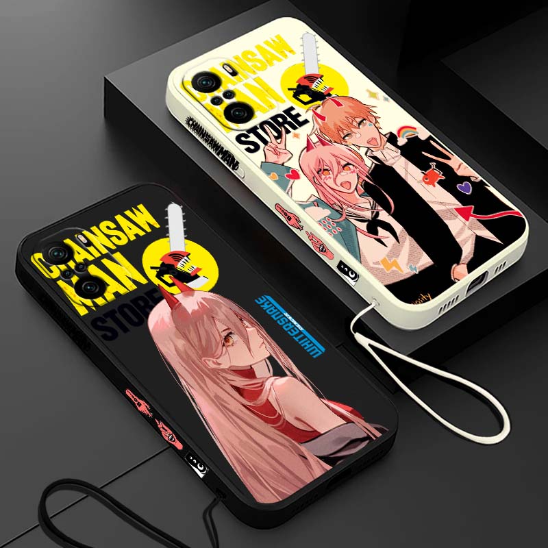 Silicone Liquid Case - Etui na telefon Anime Chainsaw Man
