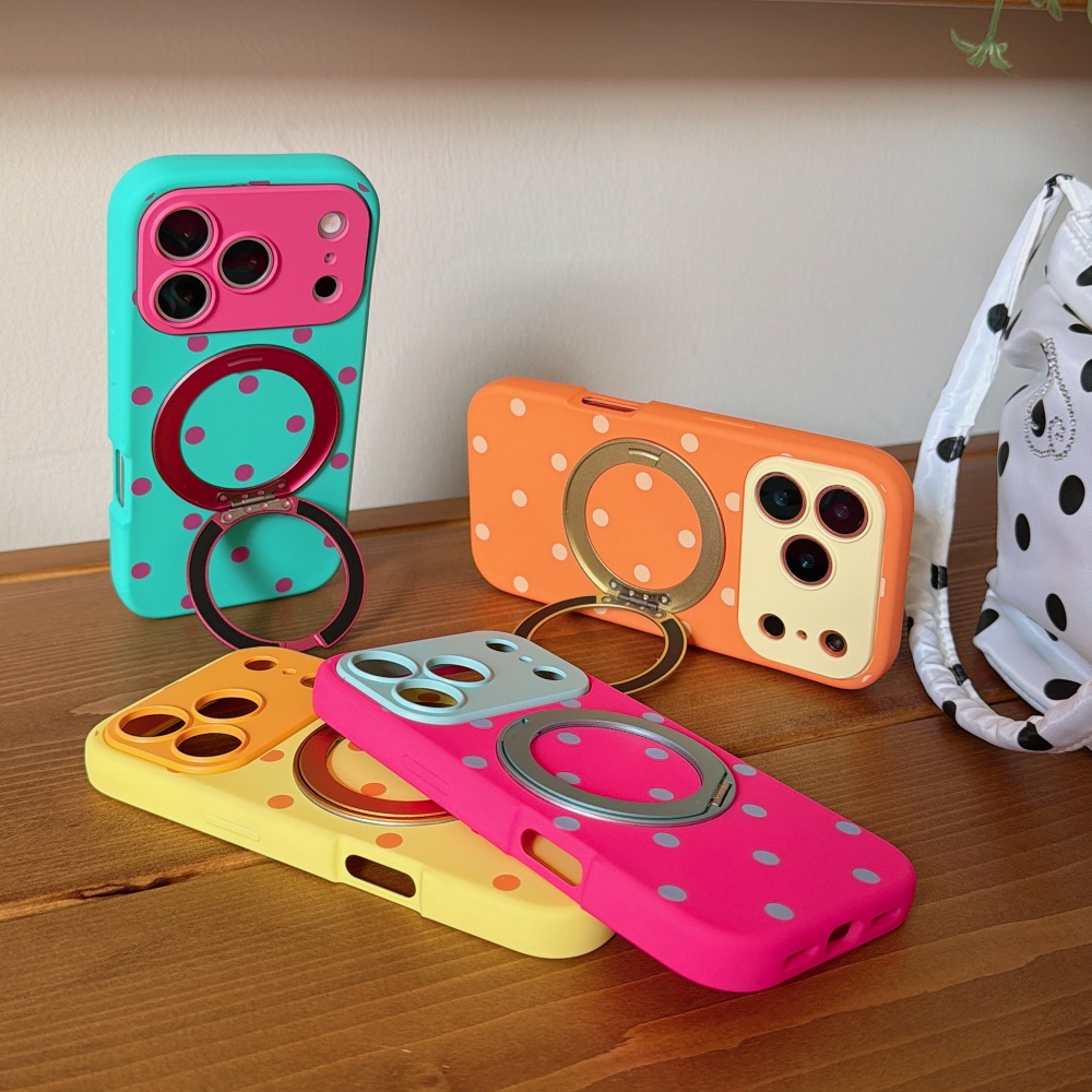 Phone Cases With Magsafe - INS Polka Dot Magnetic 360 (Magnetyczny