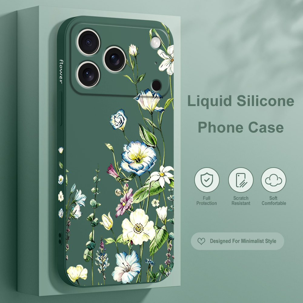 Silicone Liquid Case - Etui na telefon Meadow Bloom do