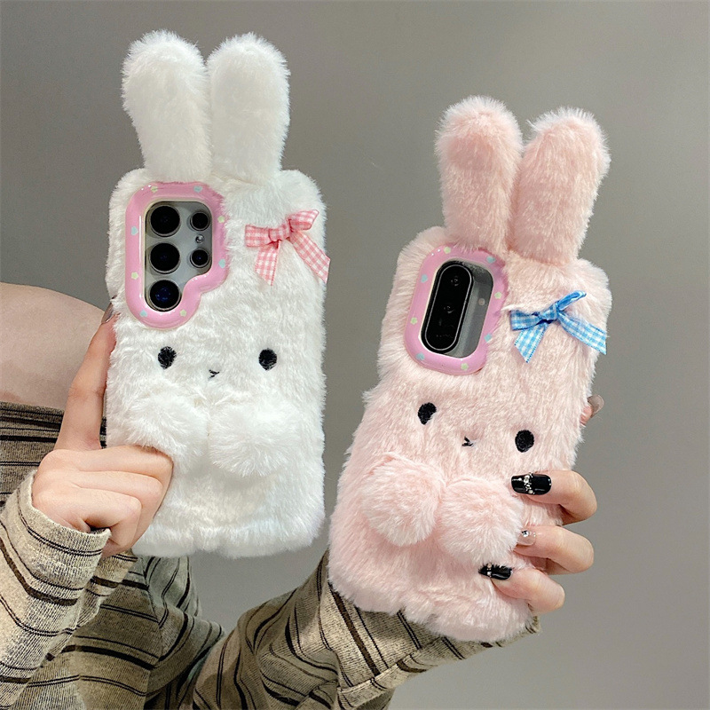 Phone Cases Samsung S23 - Koren 3D Cartoon Bowknot Rabbit Ears