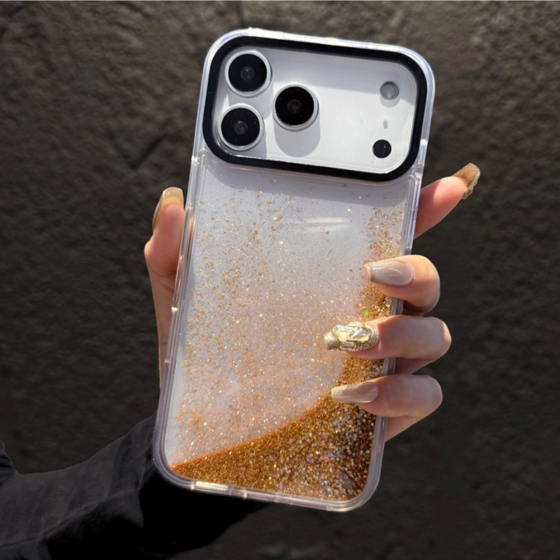 Złoty dynamiczny pokrowiec z p – Silicone Liquid Case recenzja i cena
