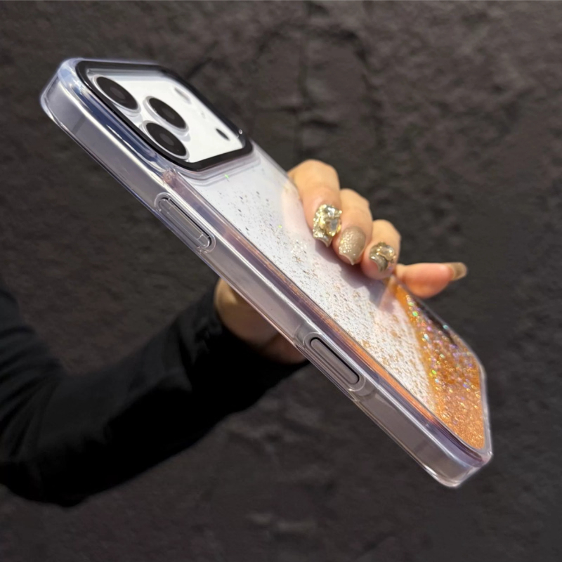 Złoty dynamiczny pokrowiec z p – Silicone Liquid Case recenzja i cena