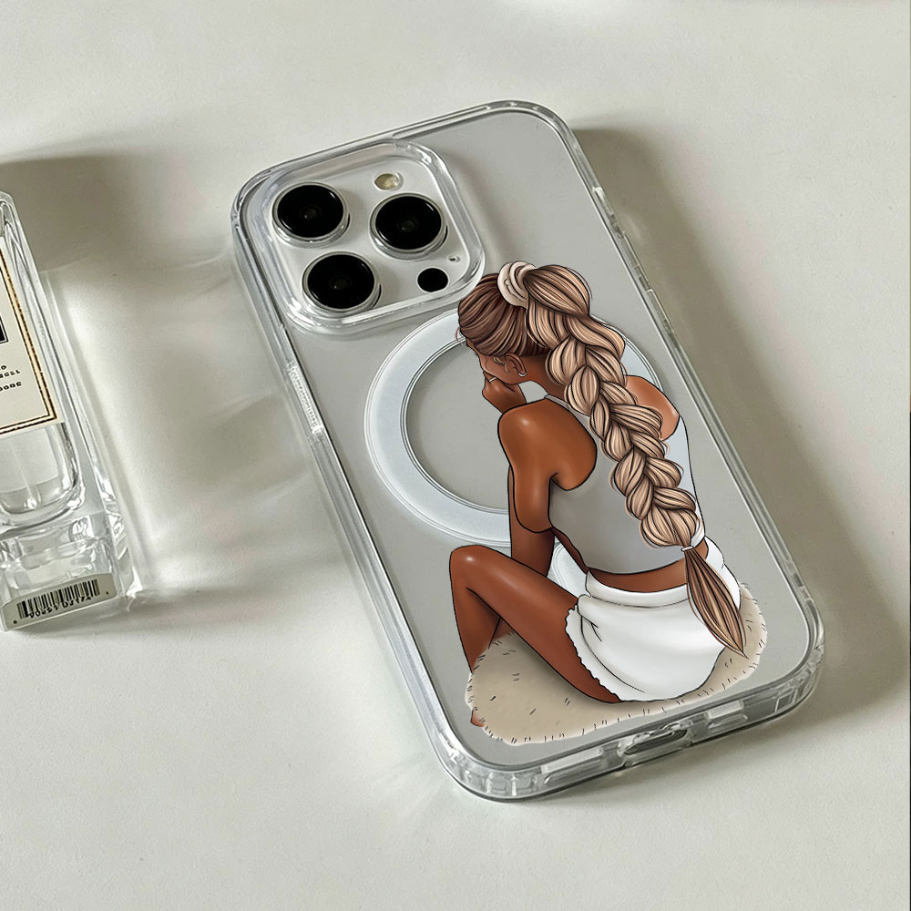 Modna kobieta o ciemnej karnac – Phone Cases With Magsafe recenzja i cena