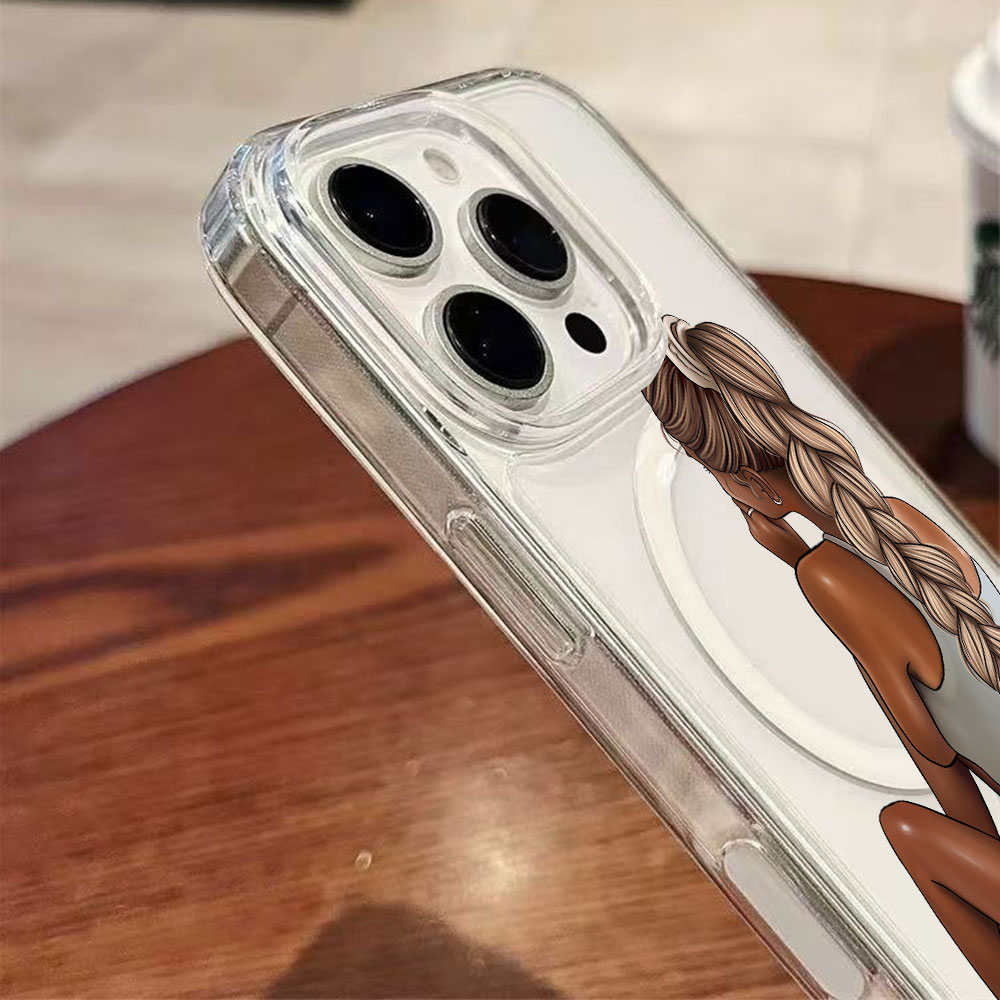 Modna kobieta o ciemnej karnac – Phone Cases With Magsafe recenzja i cena